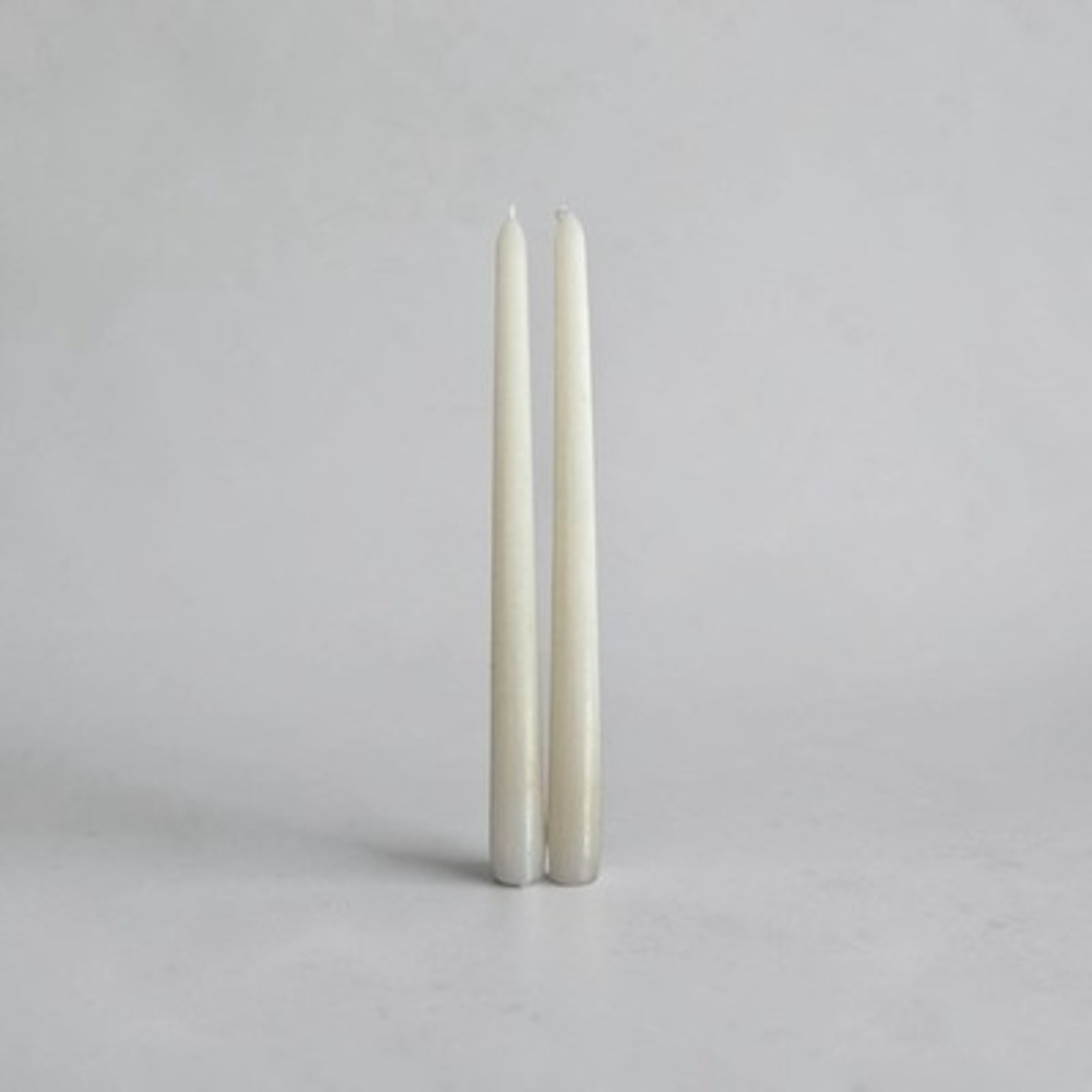 Ivory Taper Candles 10" Set of 2 Classic Unscented New